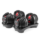 Bowflex SelectTech 552 Adjustable Dumbbell Set – 5-52 lbs., Size: 16, Black